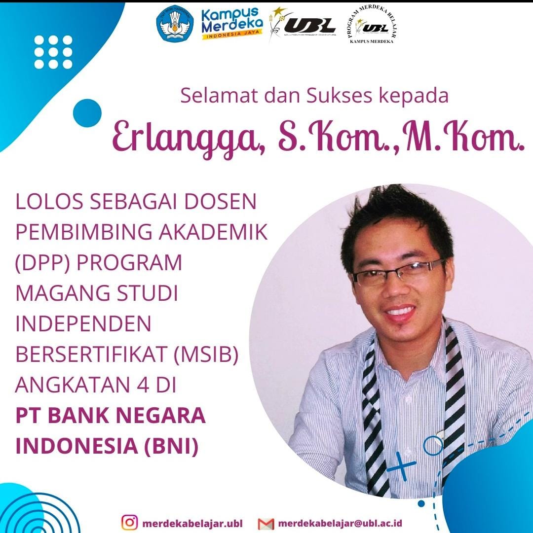 Dosen Fakultas Ilmu Komputer Lolos Sebagai Dosen Pembimbing Program (DPP) MSIB Angkatan 4.
