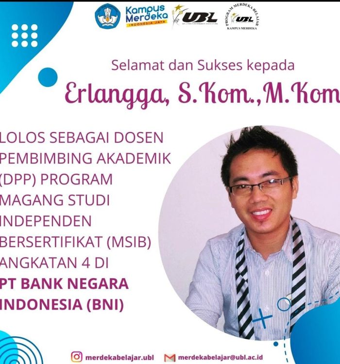 Dosen Fakultas Ilmu Komputer Lolos Sebagai Dosen Pembimbing Program (DPP) MSIB Angkatan 4.